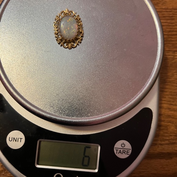 14k doublet opal pendant - Picture 3 of 8